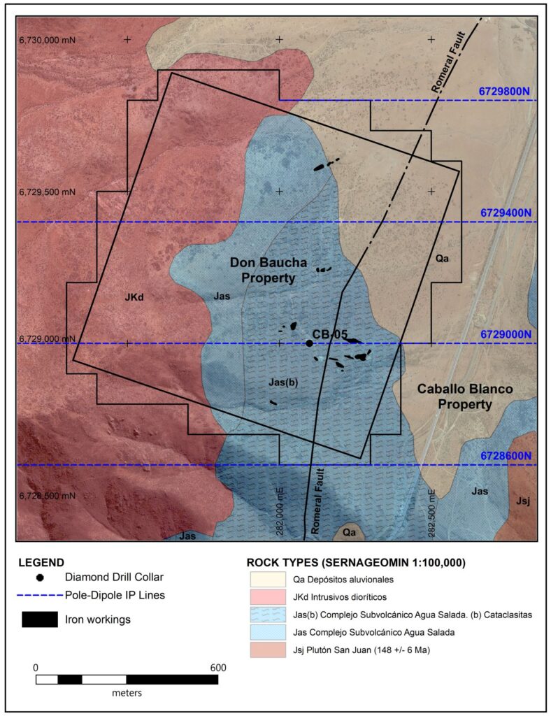 Don Baucha summary geological map